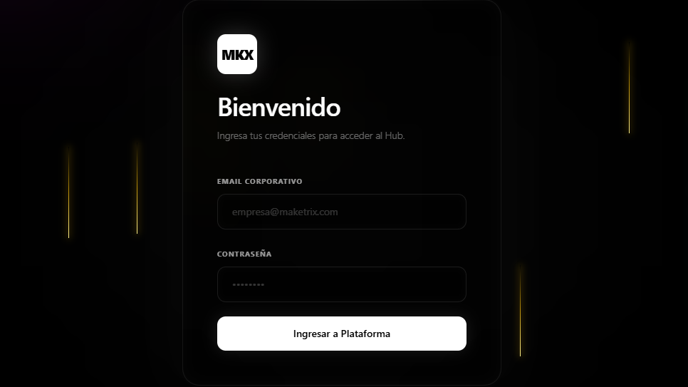 Maketrix Dashboard screen 2