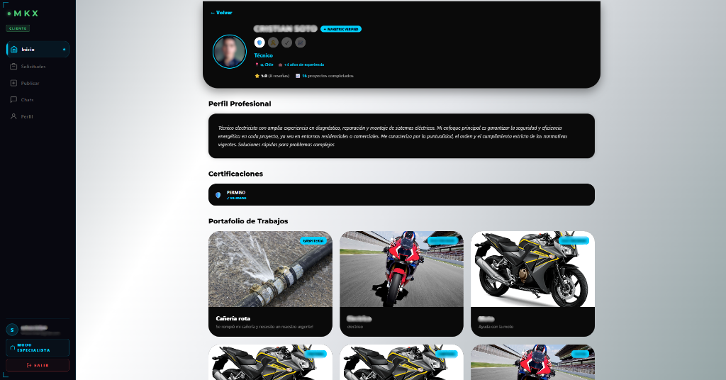 Maketrix App screen 1
